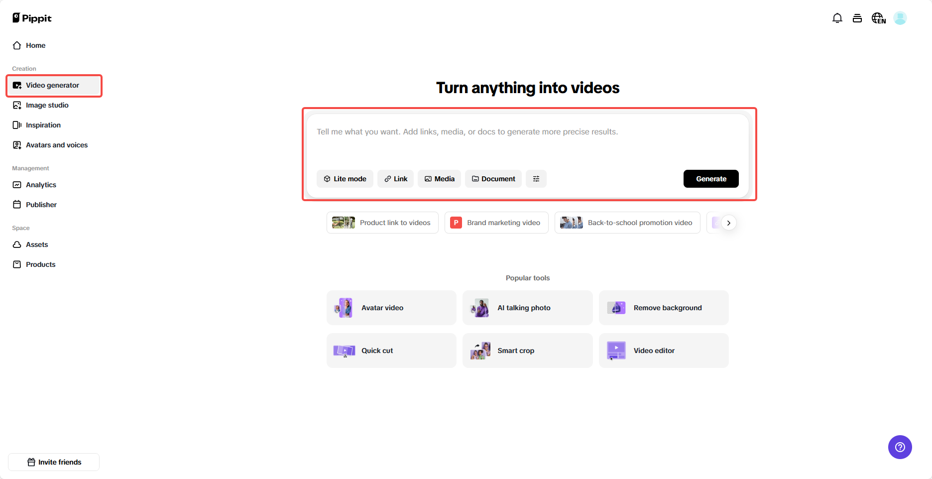 Generate video from anything