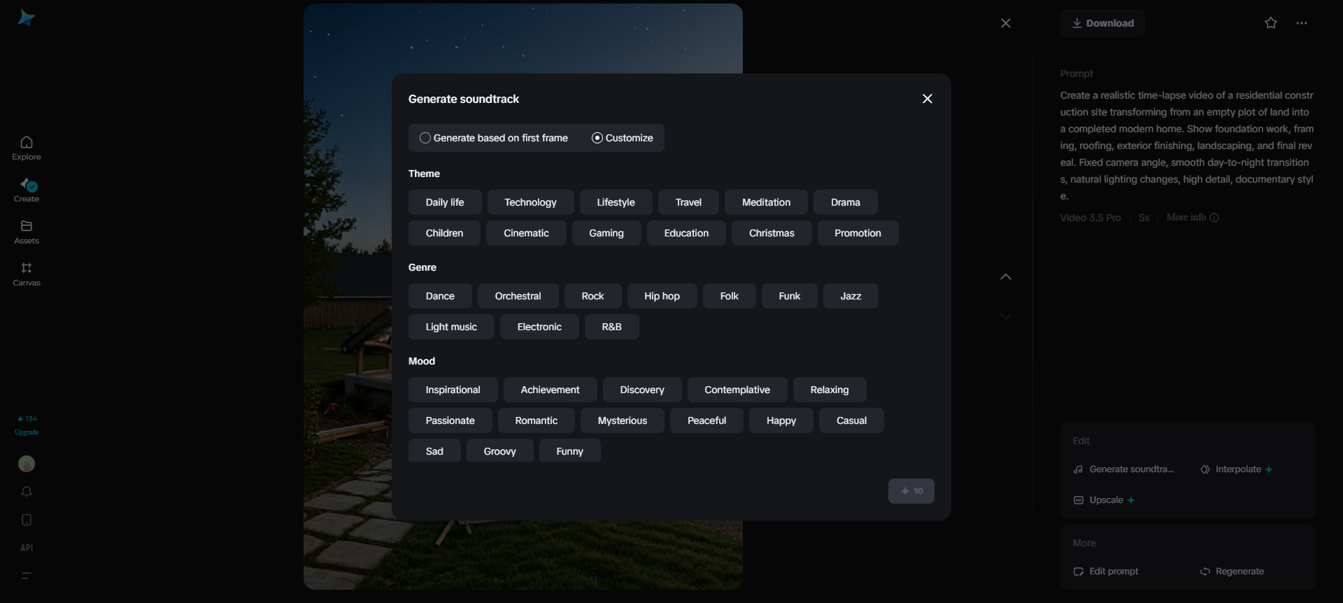 Adicionar trilha sonora