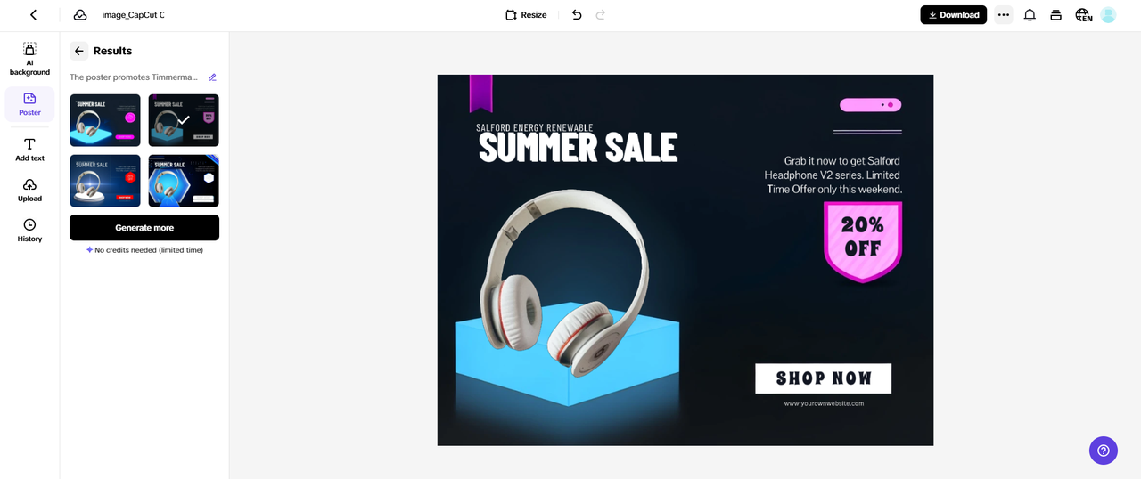 Customize your poster