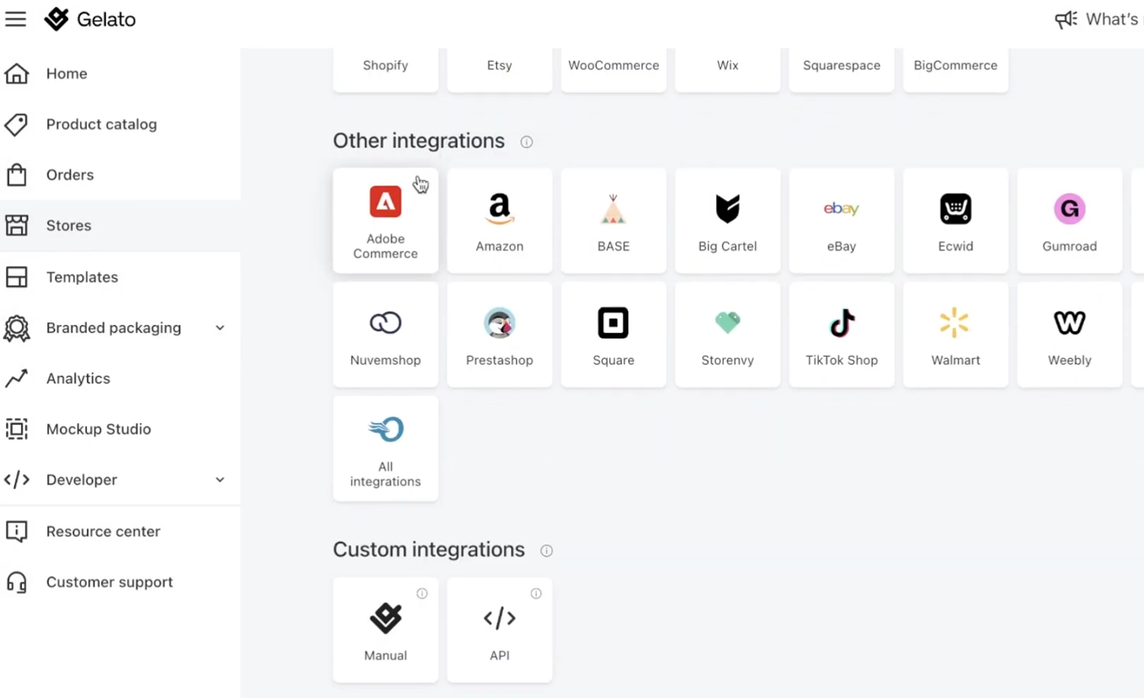 Gelato dropshipping for Shopify