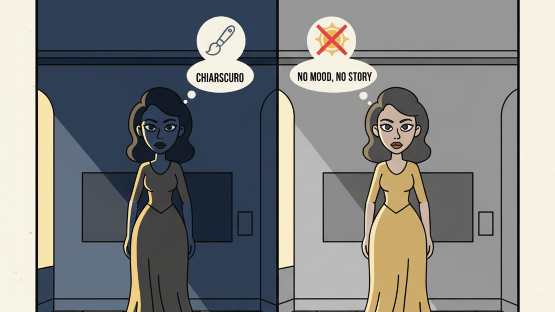 Situations when having shadows make sense