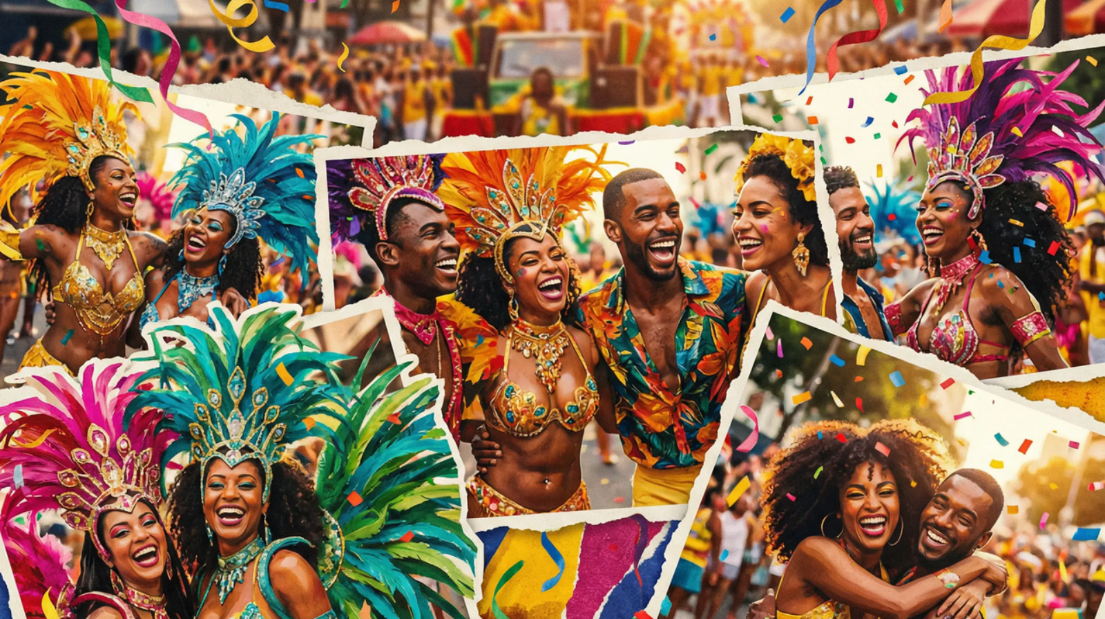  Criar um colagem estilo cartaz com as melhores fotos da folia