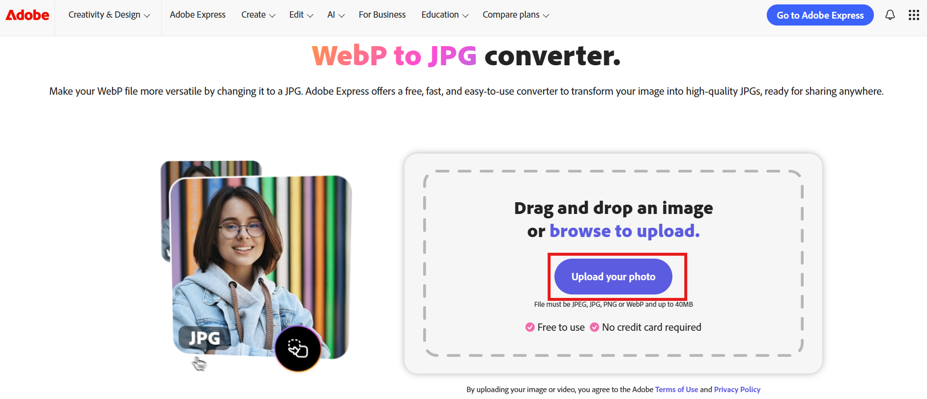 画像をアップロード