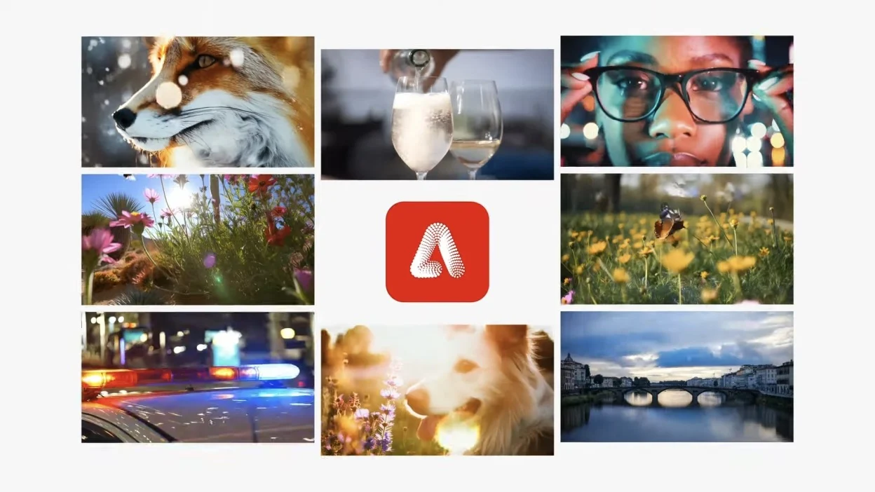 Image showing the interface of the Adobe AI video generator