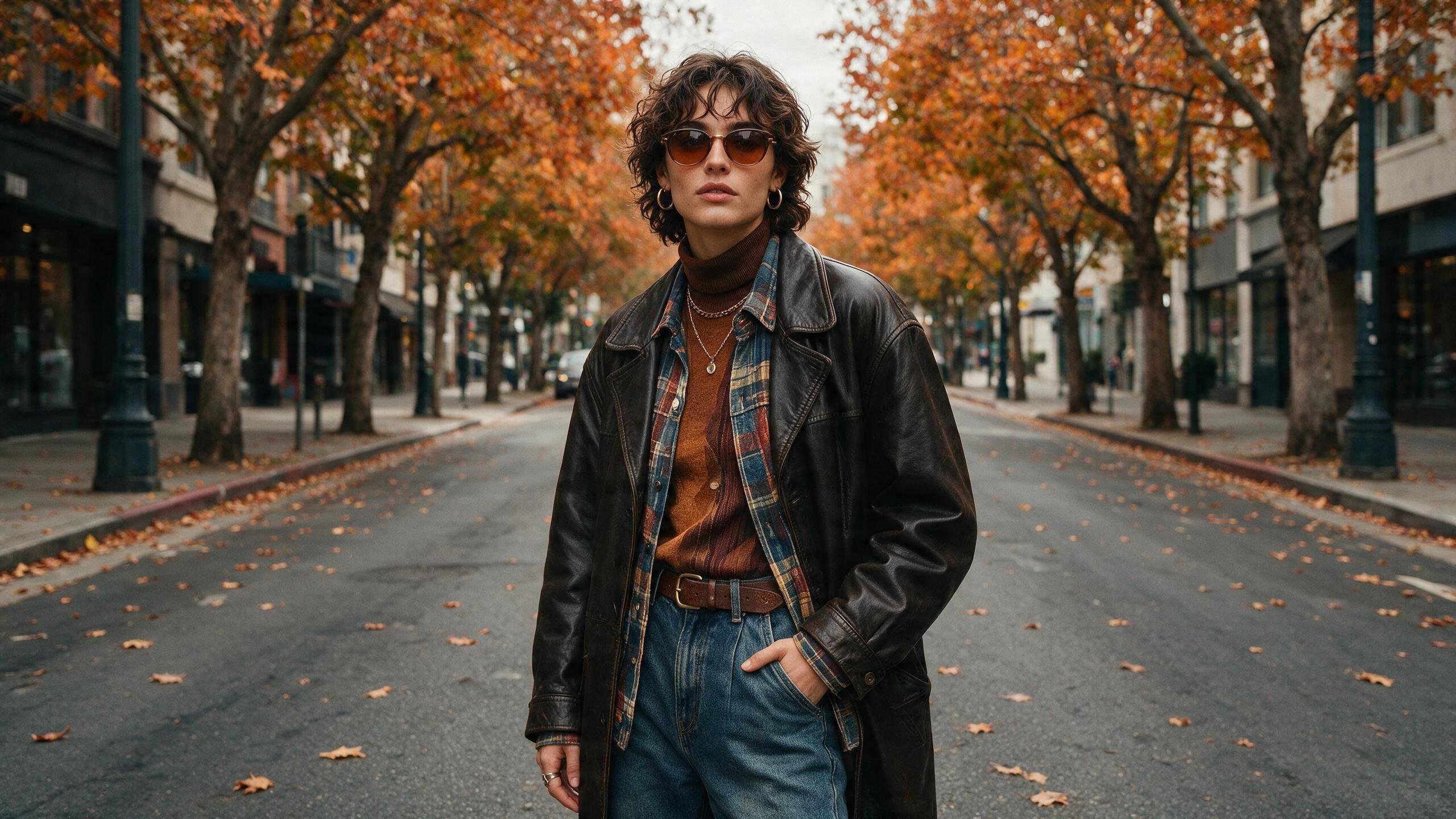Prompt for an autumn street style look