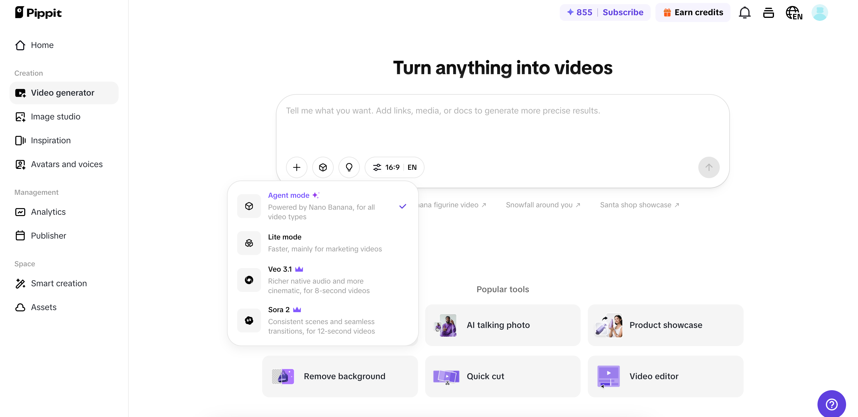AI models for video generation