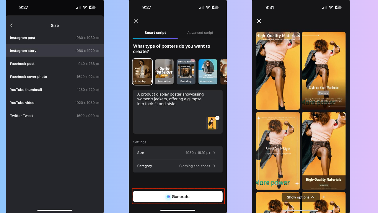 Generate and refine design