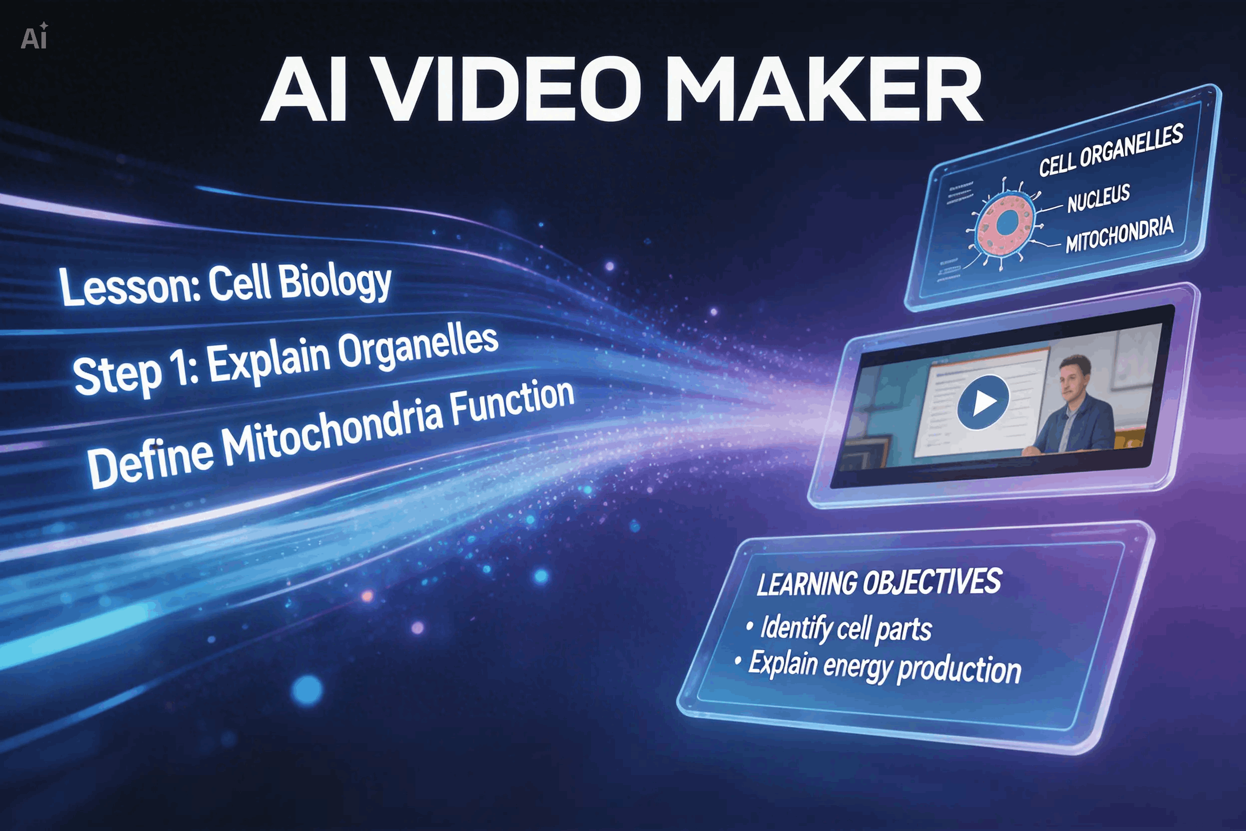 ai video maker máy tính để bàn Video giáo dục