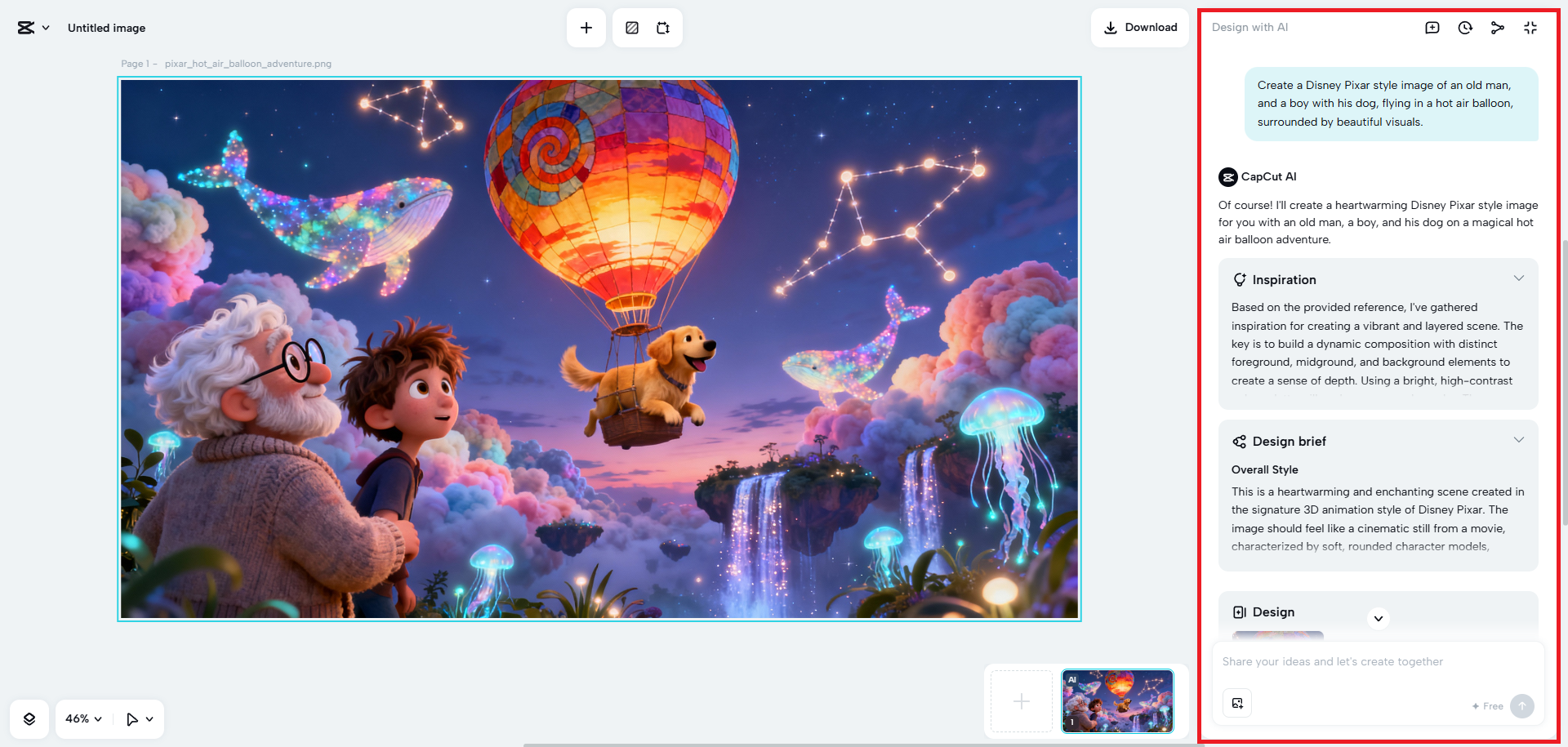 Perbaikilah imej gaya Pixar anda dengan penambahbaikan AI