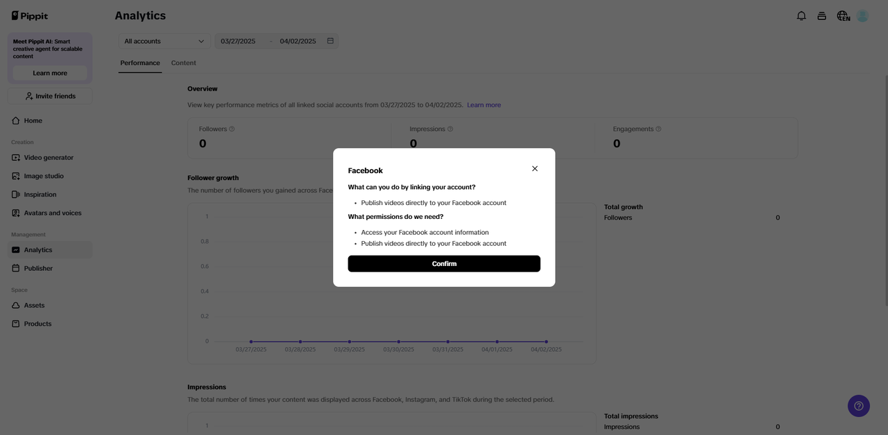 Auto-publishing and analytics