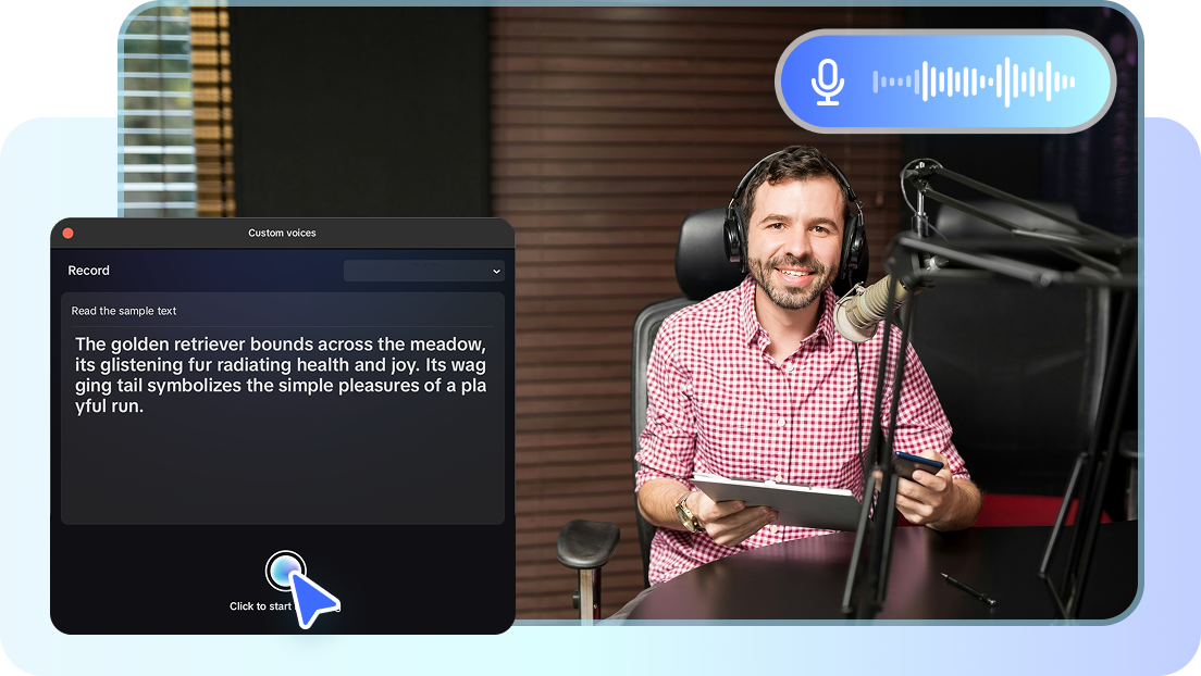  Custom voice upload in CapCut AI custom voice 