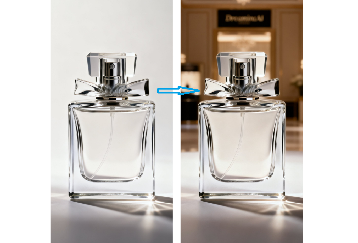 Dreamina AI tool for text-based background generation.