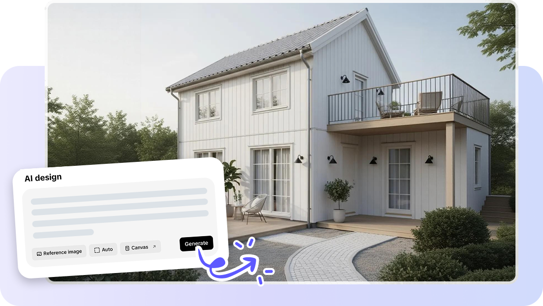 Visualize stunning exterior concepts instantly