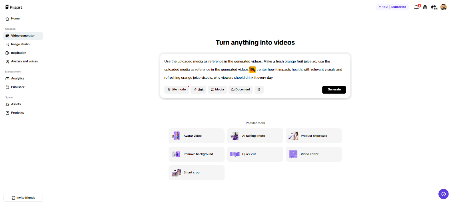 Start building your video