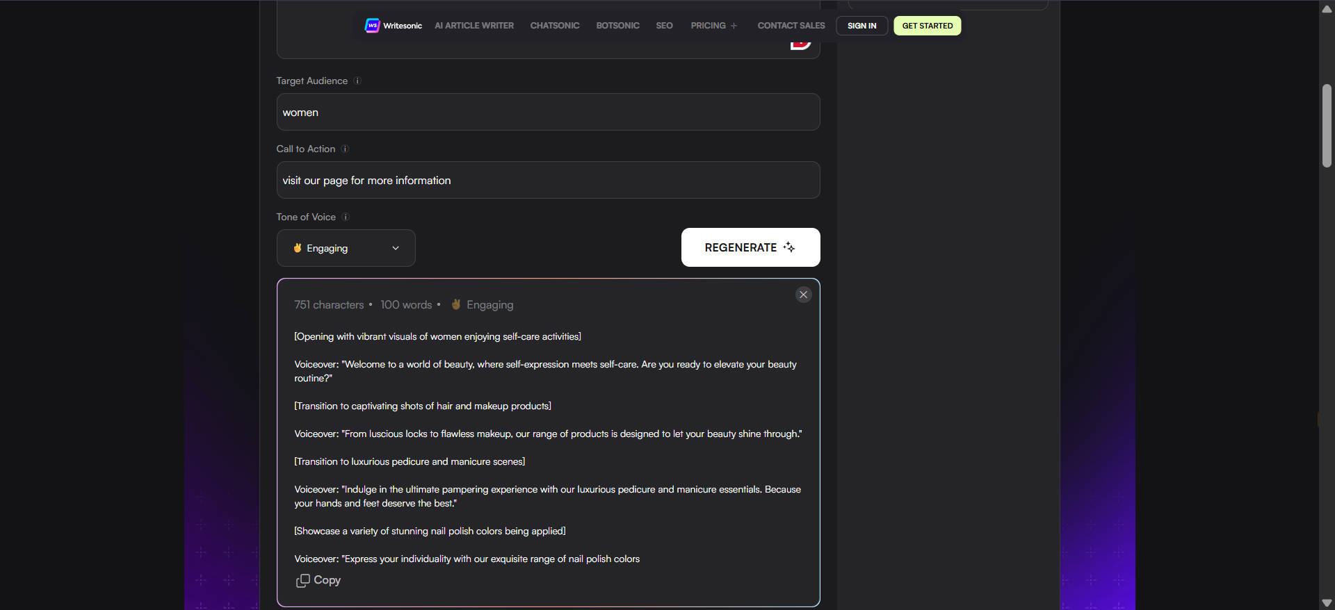YouTube script ai generator