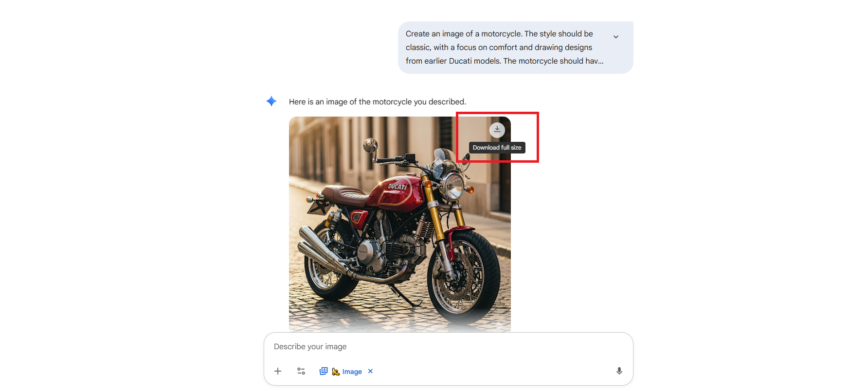 Download your generated image
