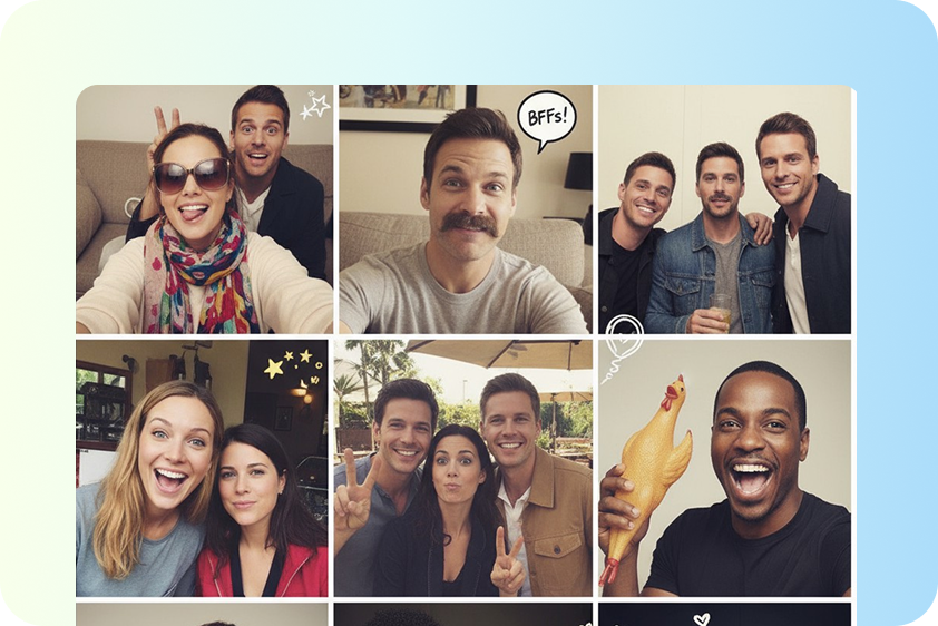 Δημιουργήστε παιχνιδιάρικα selfies με διασημότητες