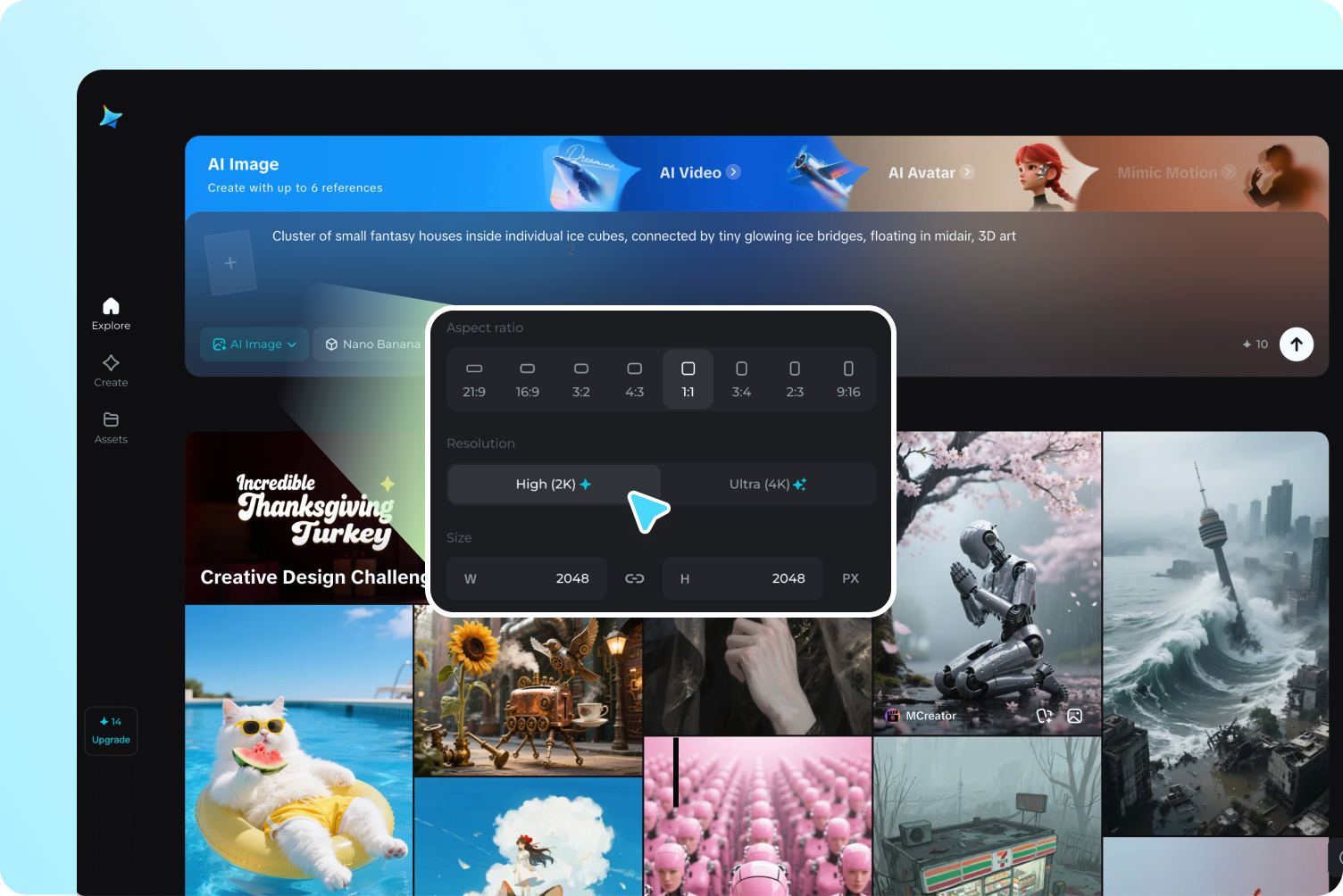 melaraskan tetapan dan menjana