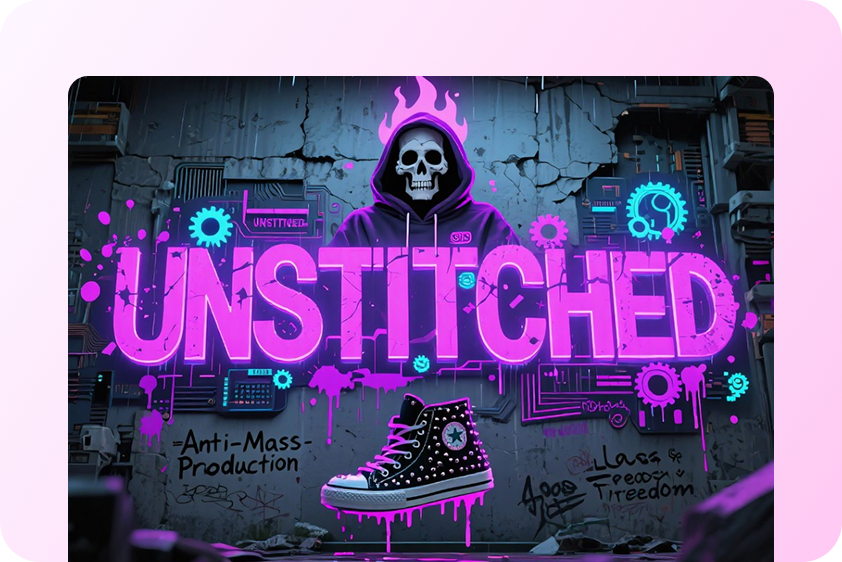 Product ad poster creation