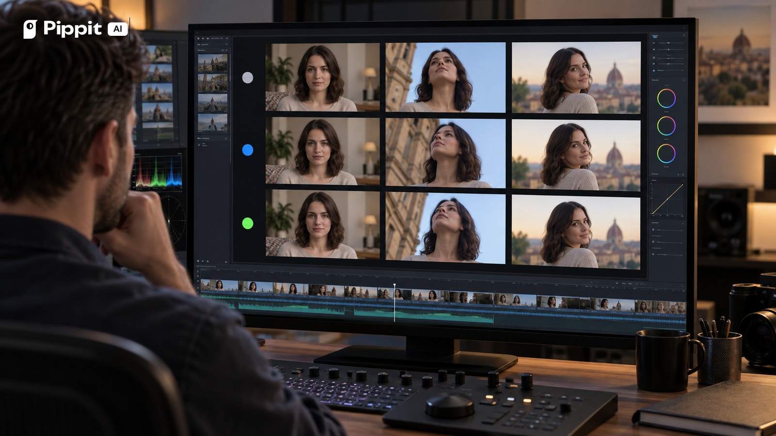A video review board comparing master-only and add-one-reference tests.