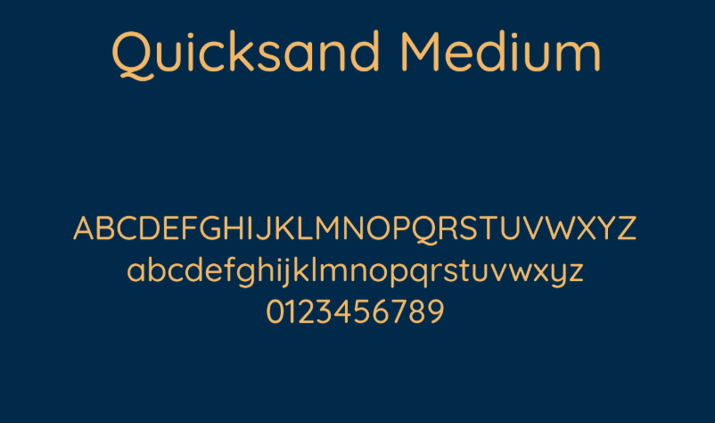 Quicksand Medium Font