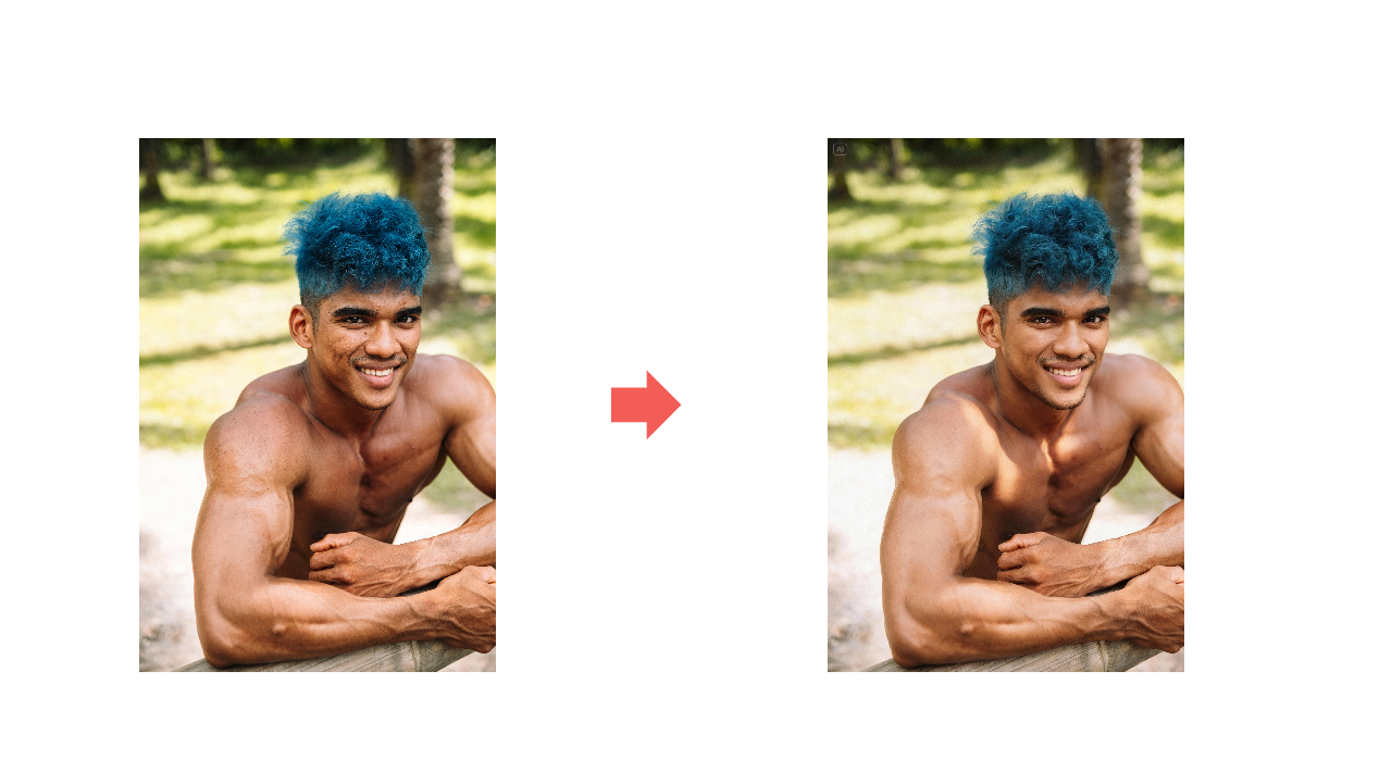 ポートレートのレタッチ