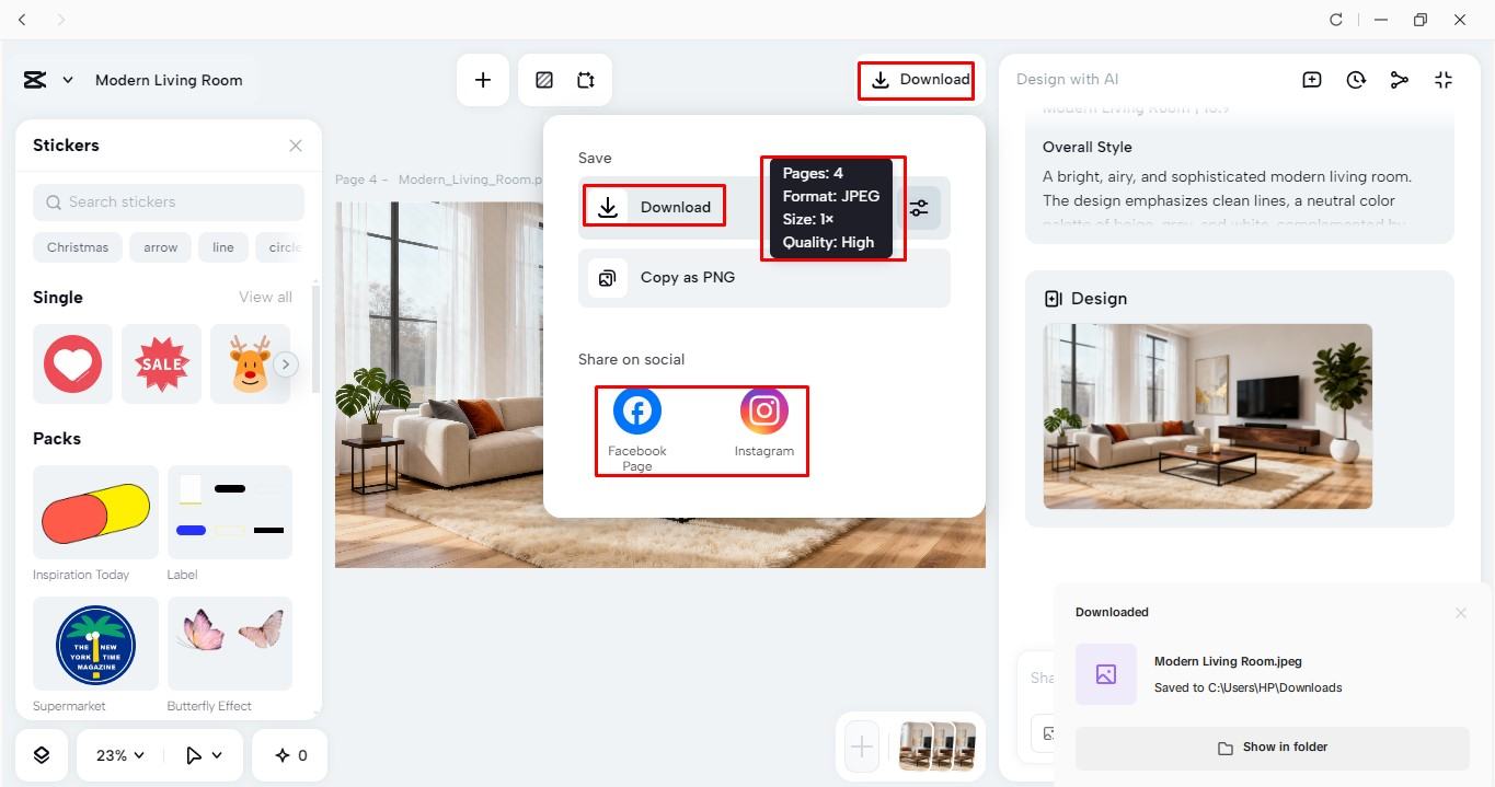Export your project