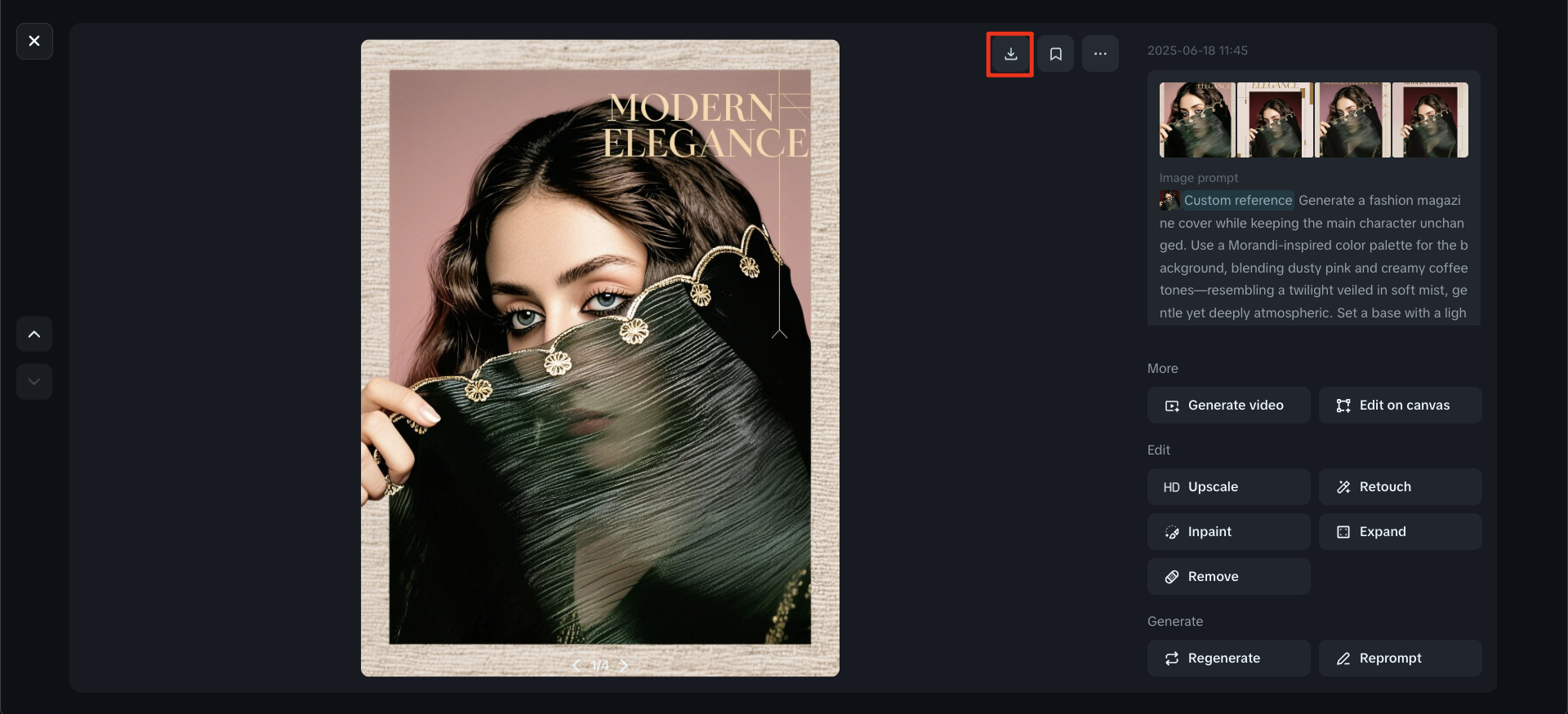 Download your design
