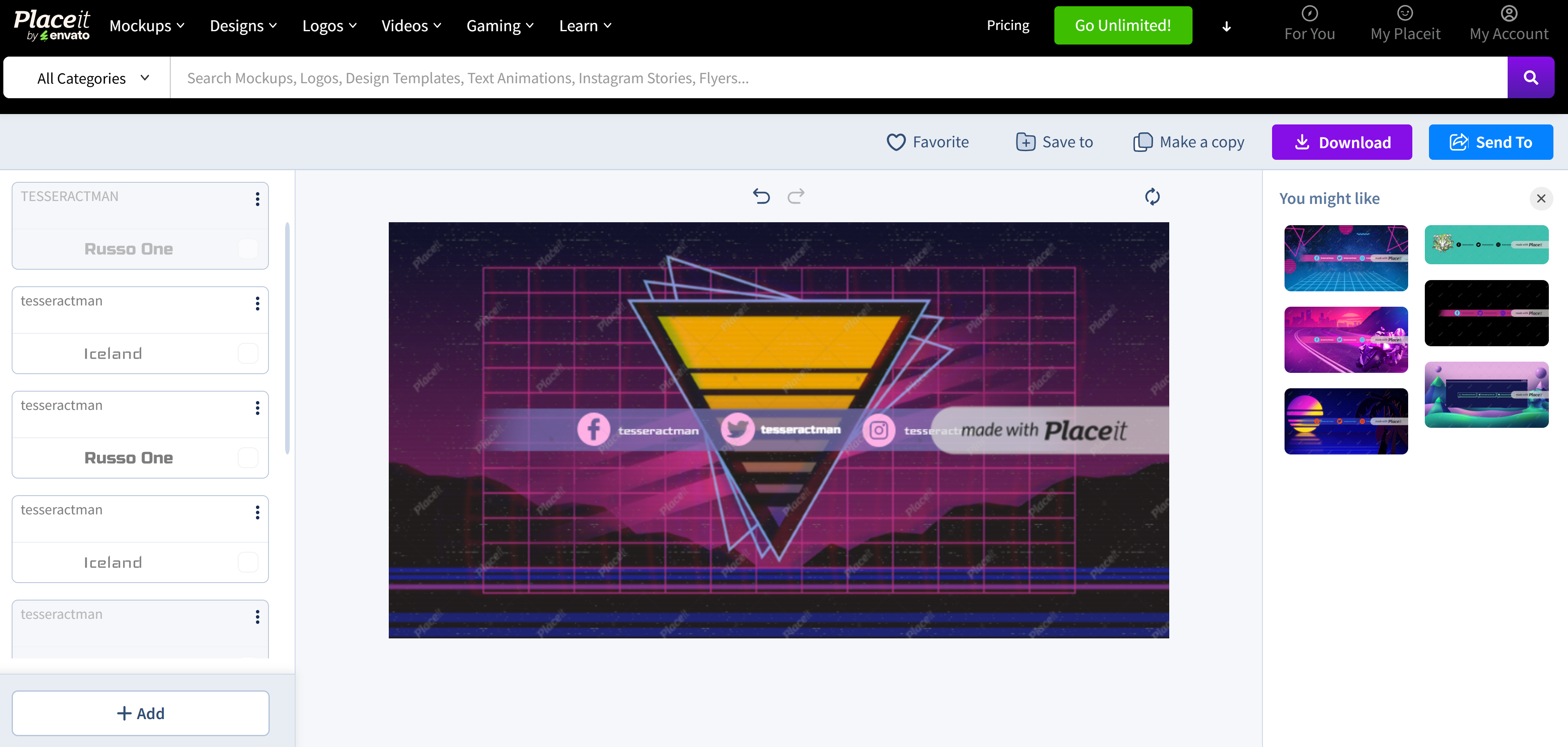 Design Twitch banner