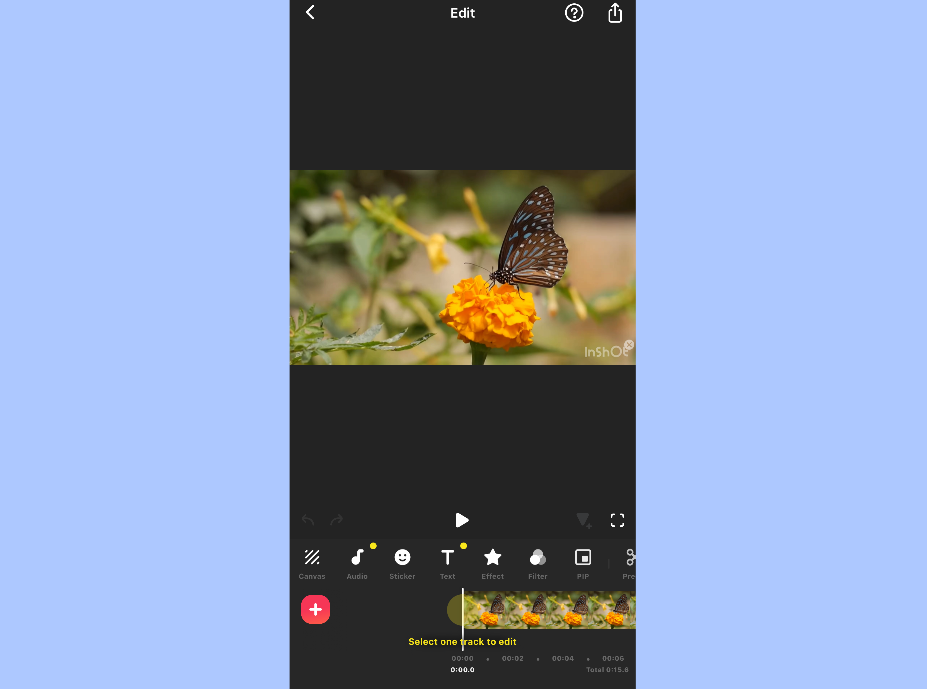 อินเทอร์เฟซ InShot AI