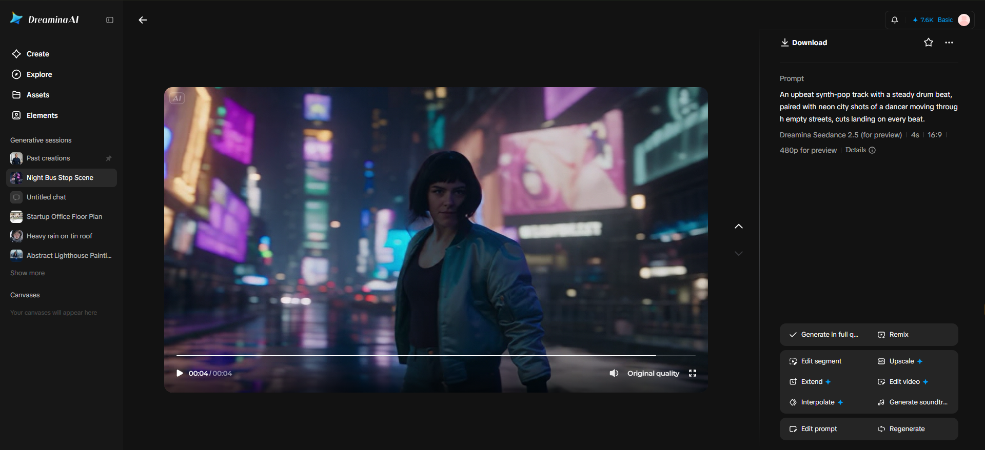 Music video sequence