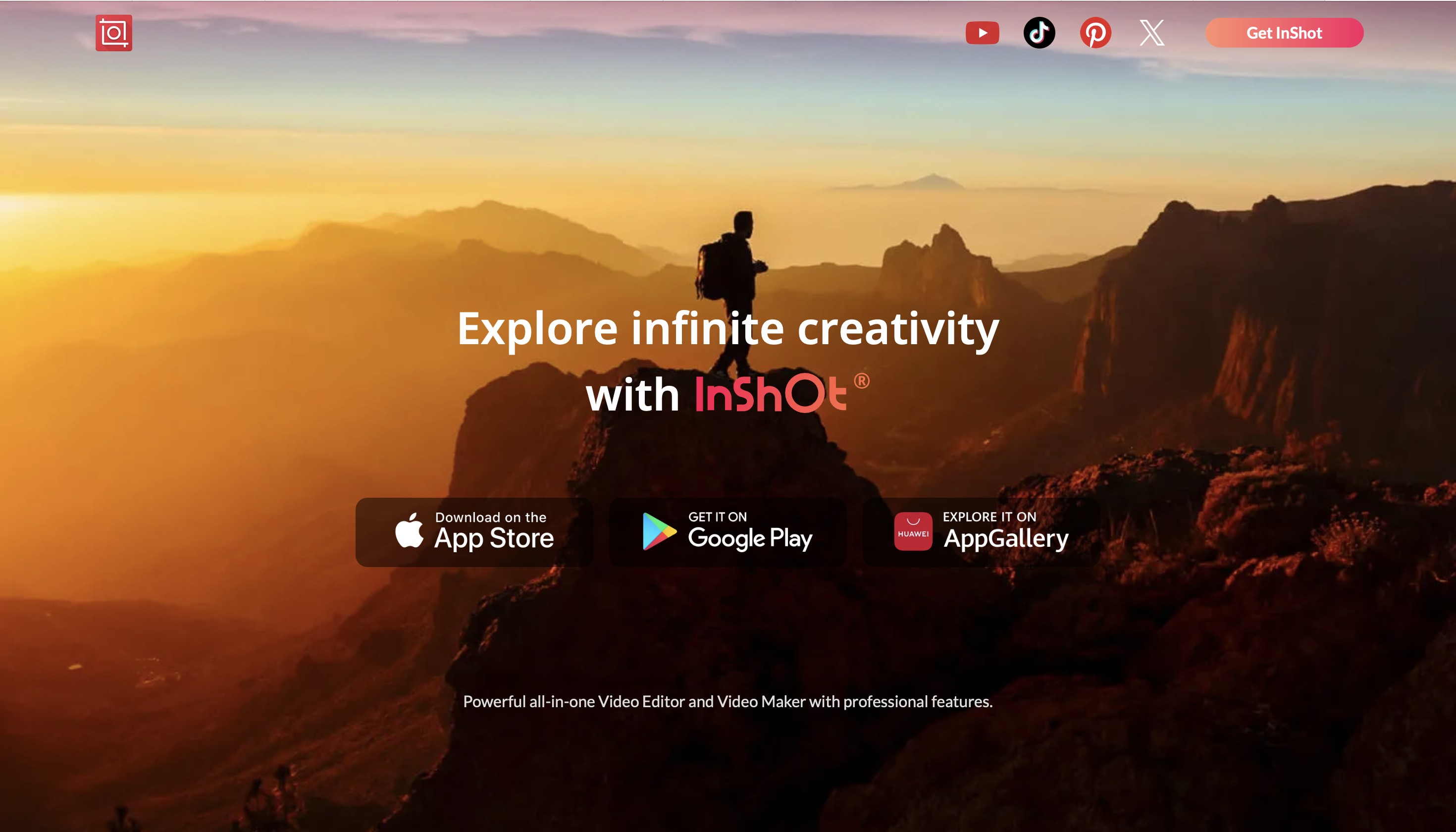 InShot's interface