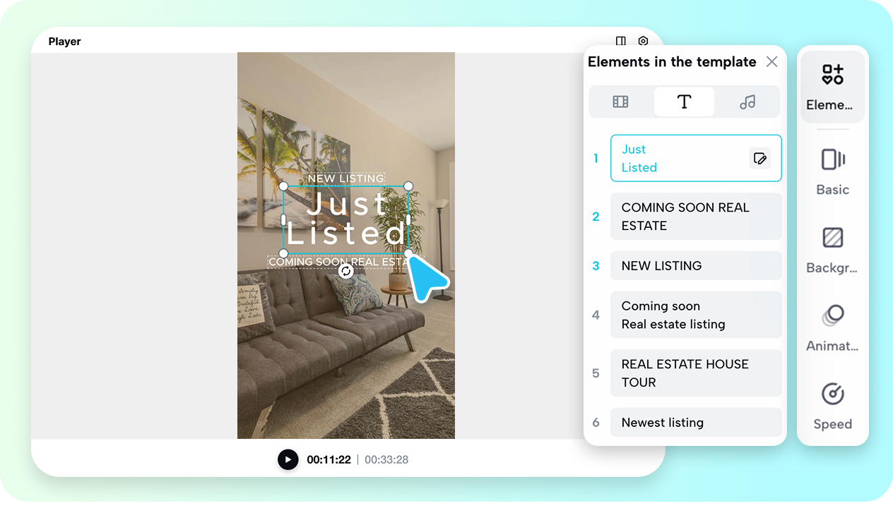 Advance editing tools
