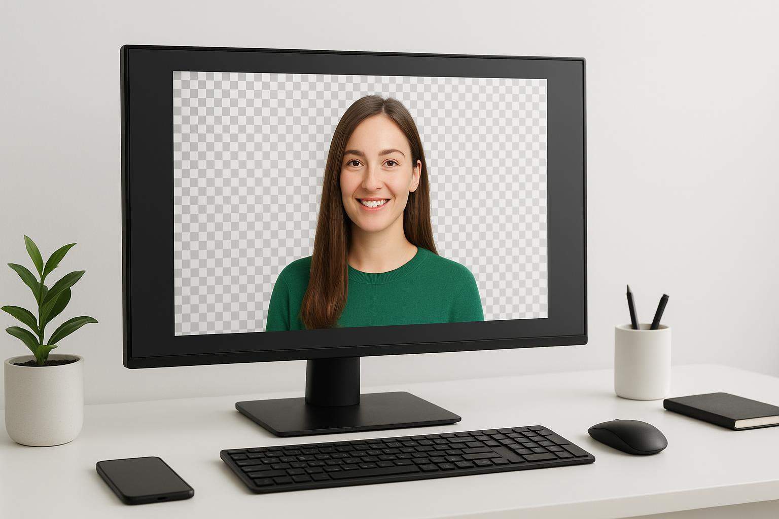 A clean workspace showing a 1500x500 X header canvas with a subject cutout, illustrating remove image background for Twitter banner images.