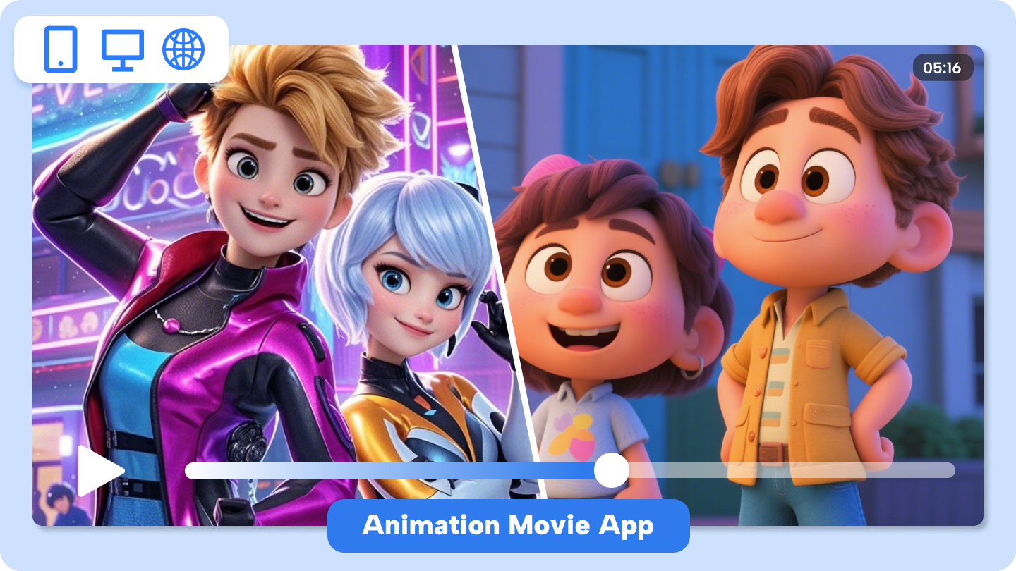 Aplicație pentru filme animate