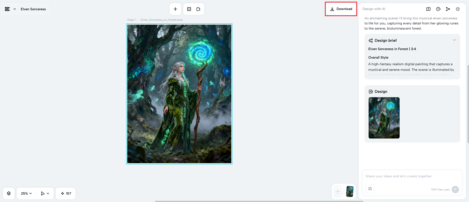 Export your fantasy art