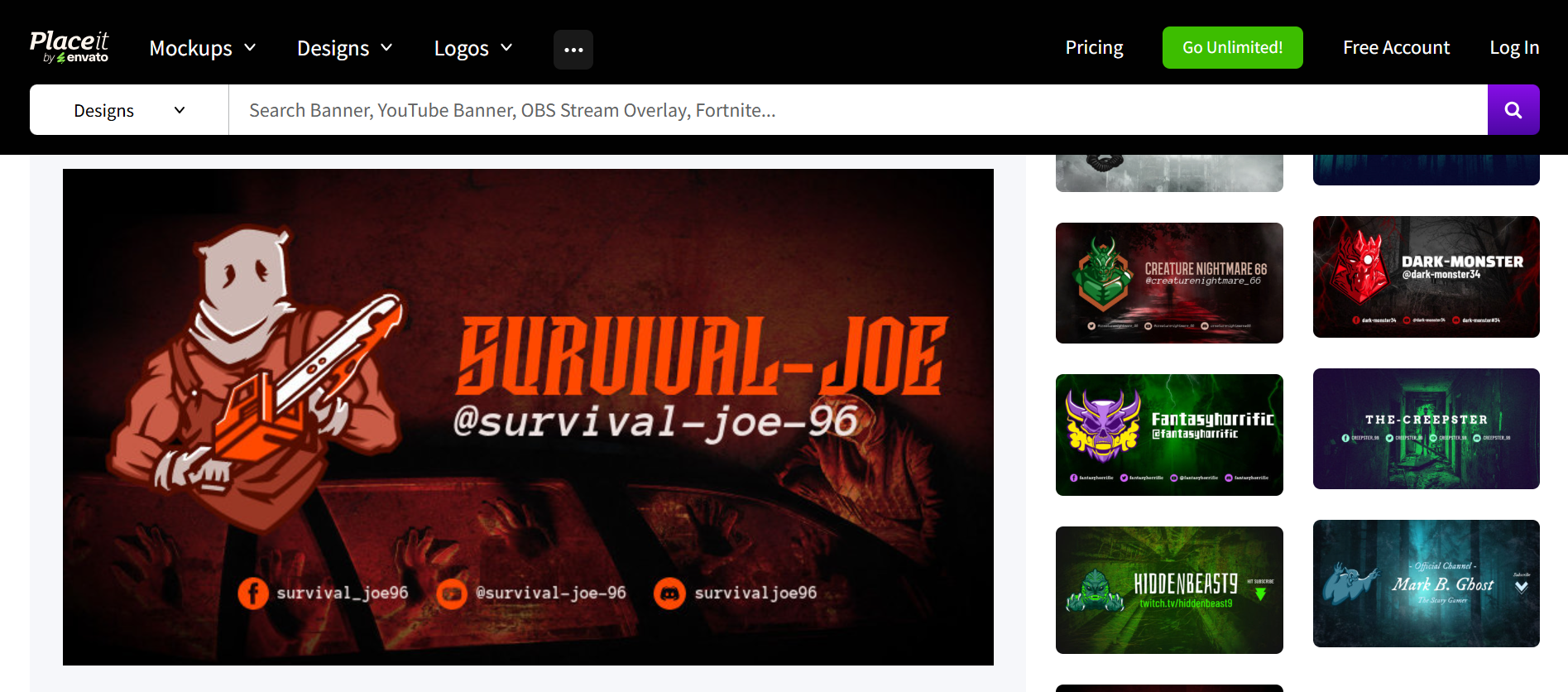 PlaceIt - an online gaming banner creator on PC