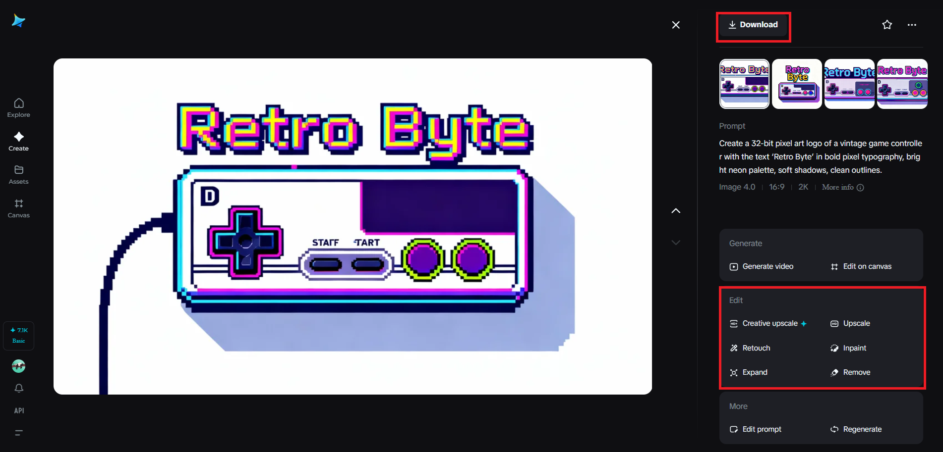 Refine and save your design