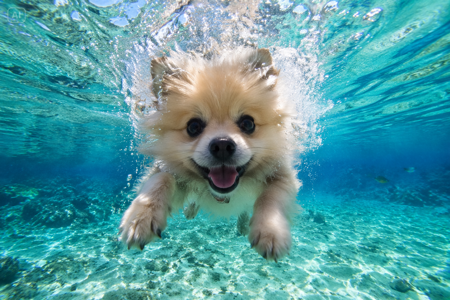 underwater ai photo