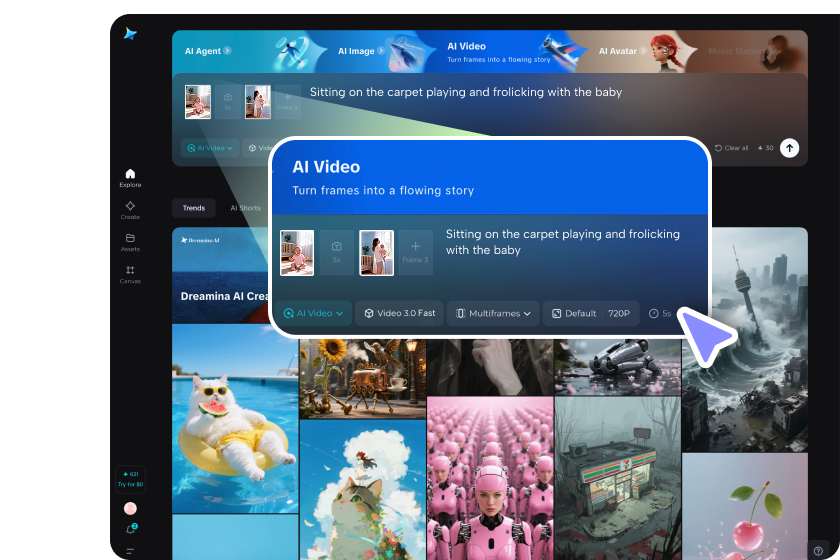 choose creation method and describe your vision