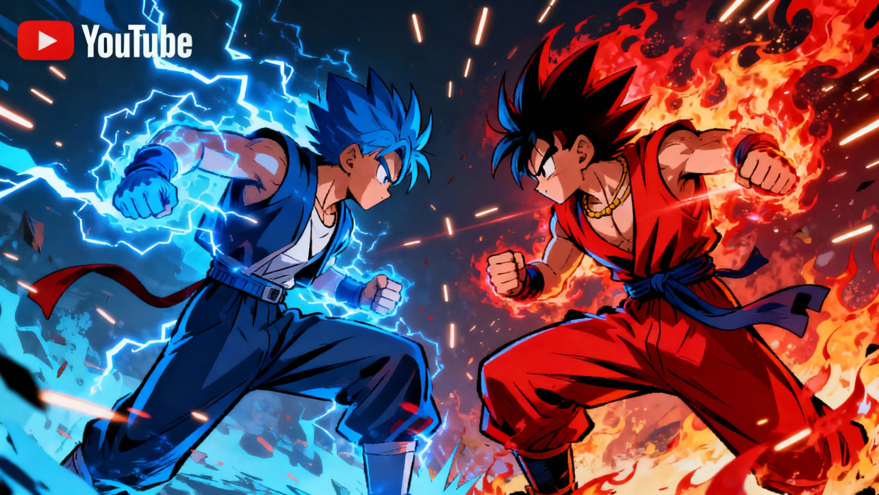 Animated gaming banner with vibrant cartoon illustrations