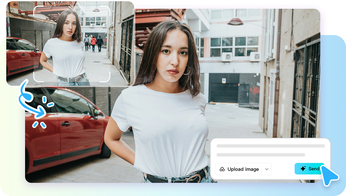 Clever AI clean-up for faces and backgrounds