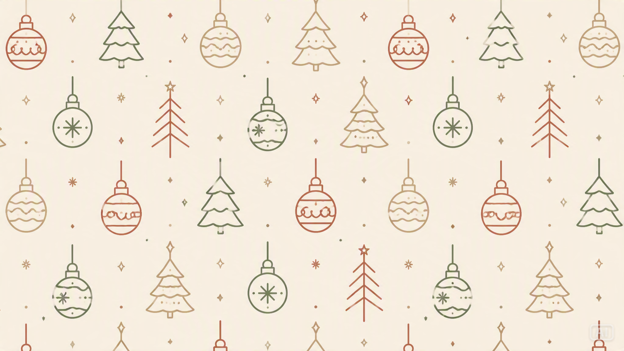 Christmas wallpaper minimalist pattern image generated by Pippit