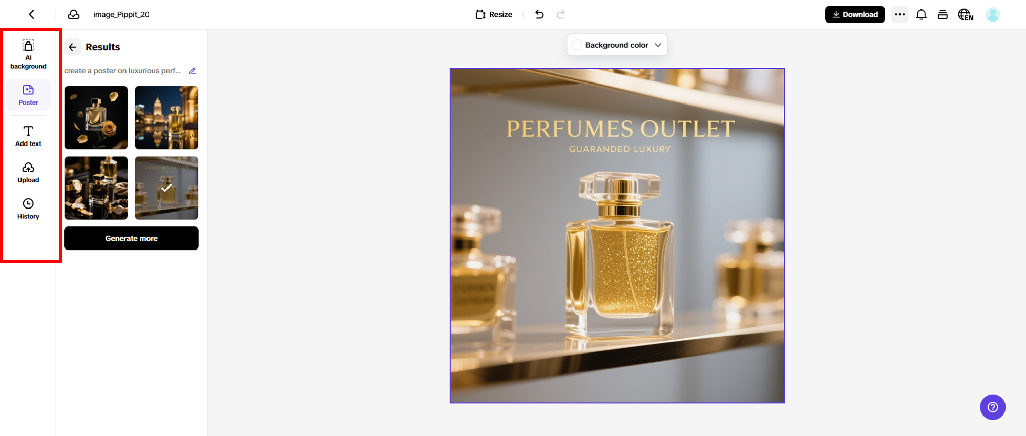 Customize your poster