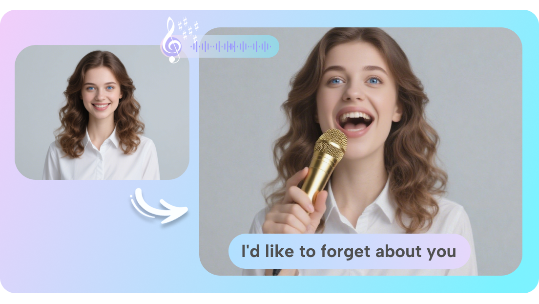 Transform a still photo and make it sing