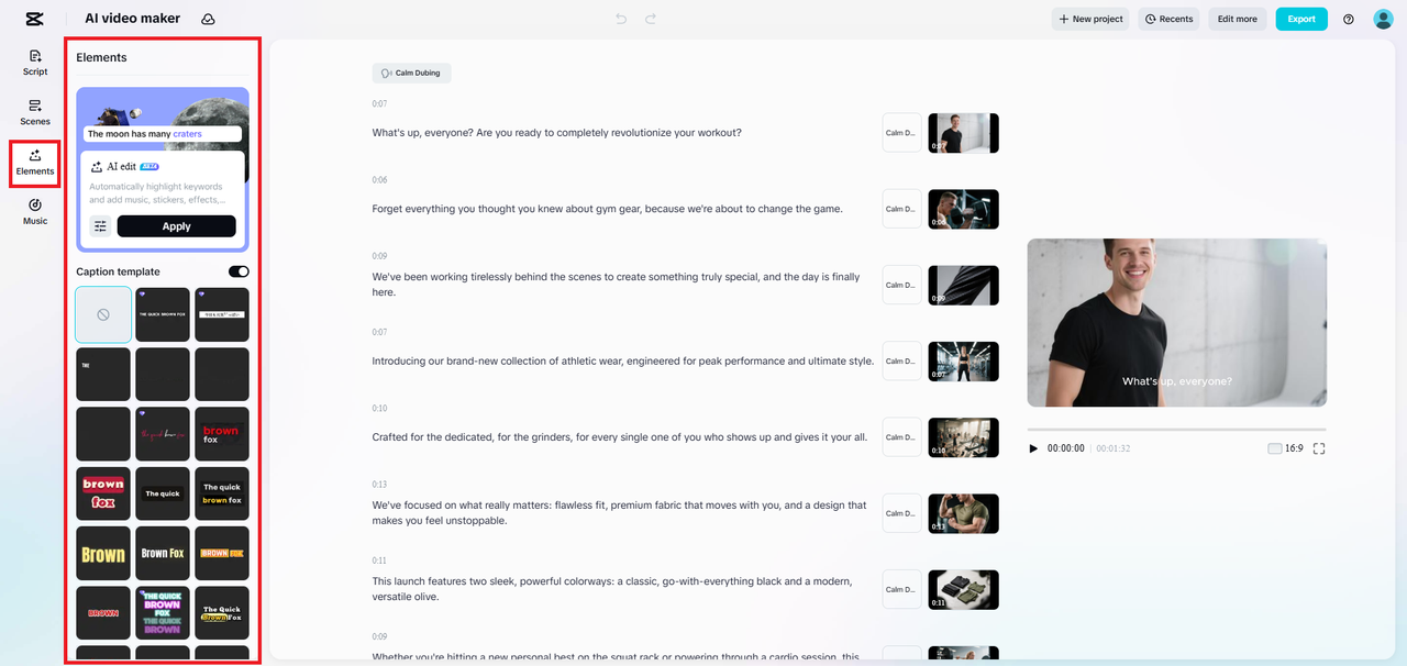 שפר את סרטון הפרומו שלך עם אלמנטים נוספים