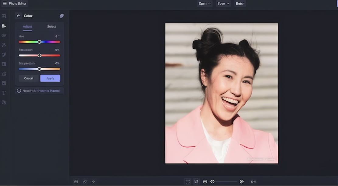 BeFunky skin color changer