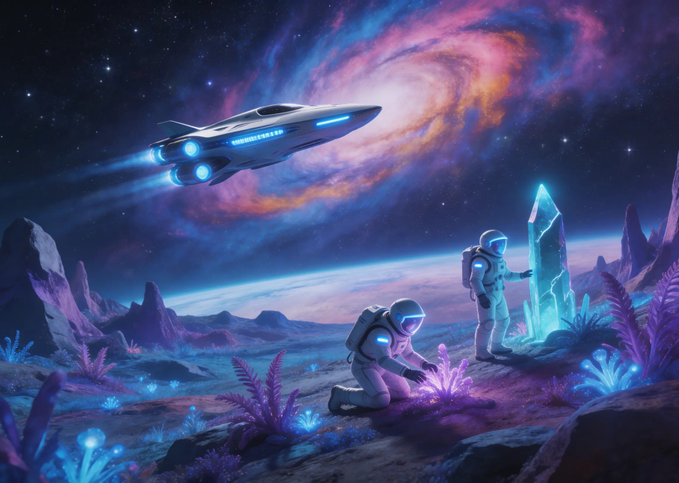 Uzayda bir bilim kurgu hikayesi videosu oluşturun