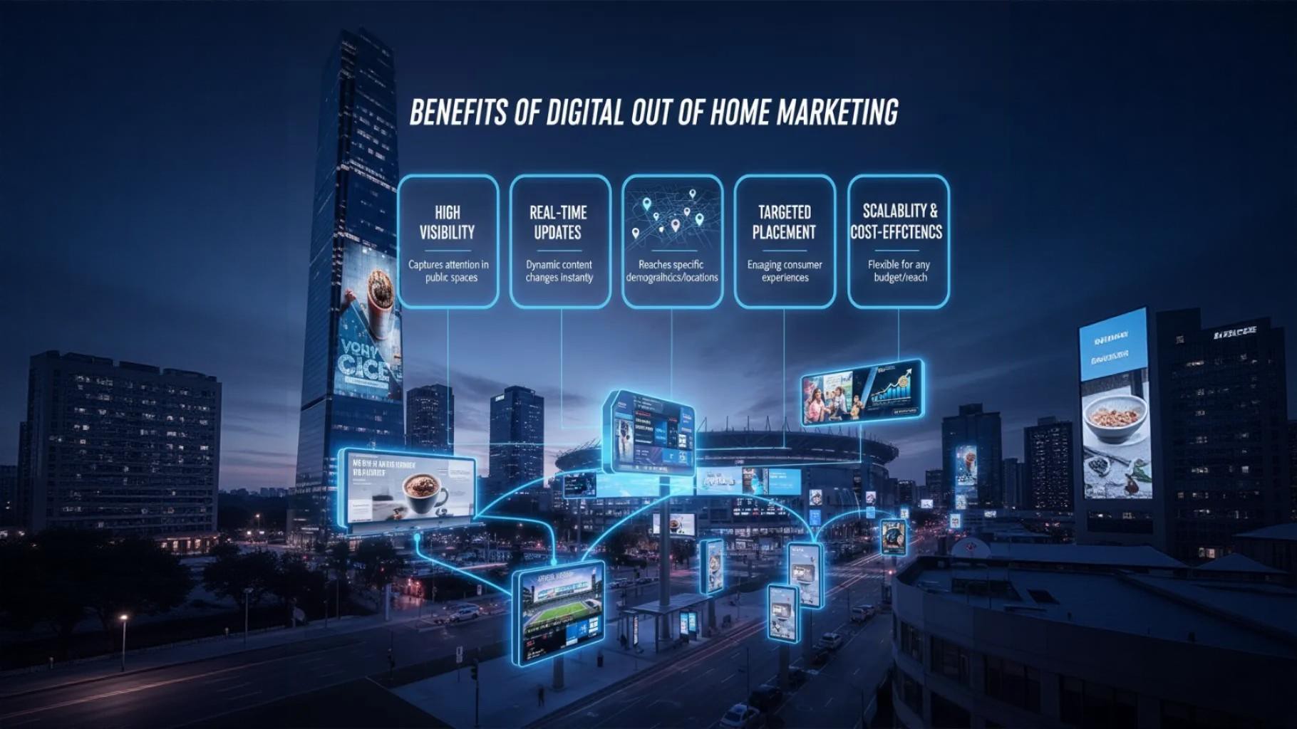 Mga benepisyo ng digital out-of-home marketing
