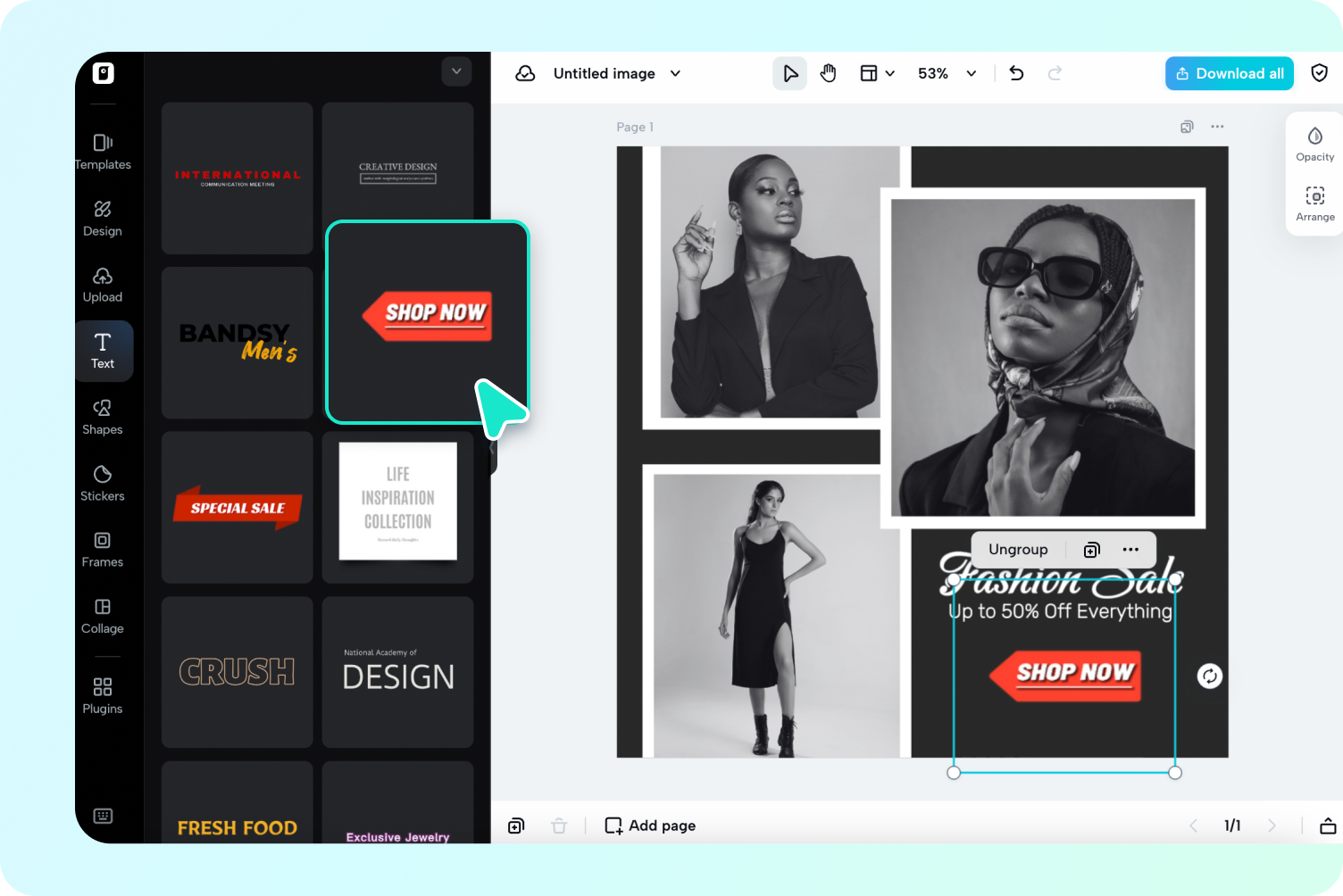 Customize and design